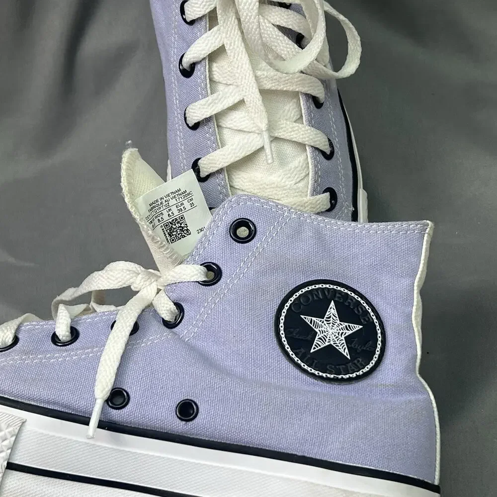 Converse Chuck Taylor Lift Women’s 8.5 Lavender Sunshine High Tops